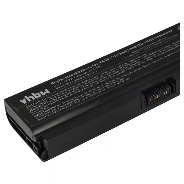 Toshiba PA3817U 4400mAh Toshiba www.probaterie.sk 5 Toshiba PA3817U 4400mAh Toshiba www.probaterie.sk 5