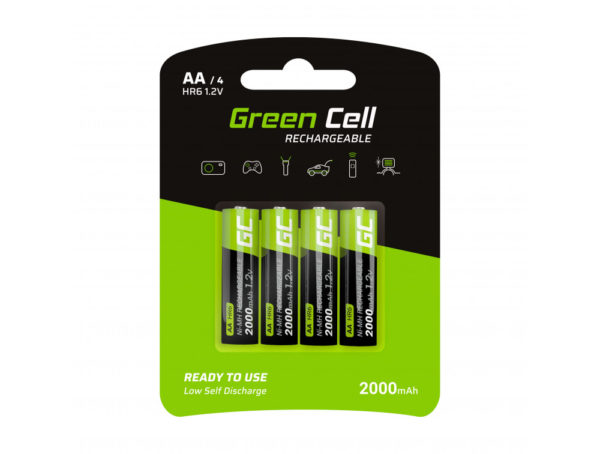 green cell 4x akumulator aa hr6 2000mah
