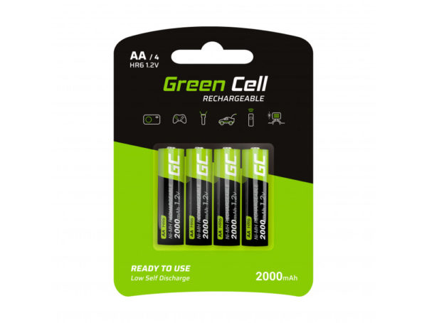 4 ks Batérie Green Cell AA HR6 2000mAh Batérie do aku náradia www.probaterie.sk 3