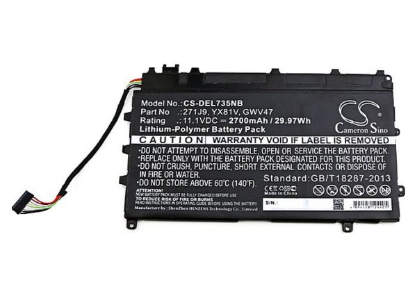 Dell 271J9 2700mAh Dell www.probaterie.sk 4