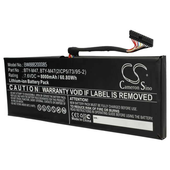 Batéria MSI BTY-M47 8060mAh – Obrázok 3